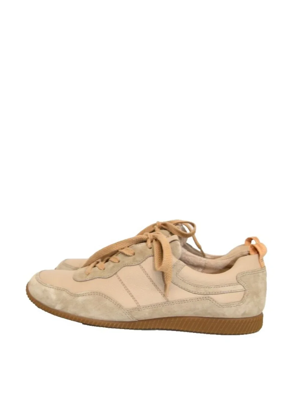 $470 Paul Green CHANTEL SNEAKER COMFORT ALMOND COMBO SUEDE LEATHER 9.5 (TF22)